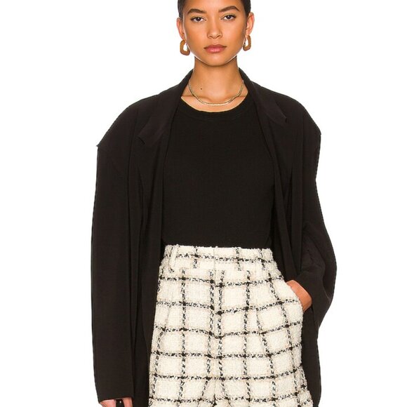 Anine Bing Becky Shorts Beige Plaid Size 2 DK32 - Picture 5 of 14